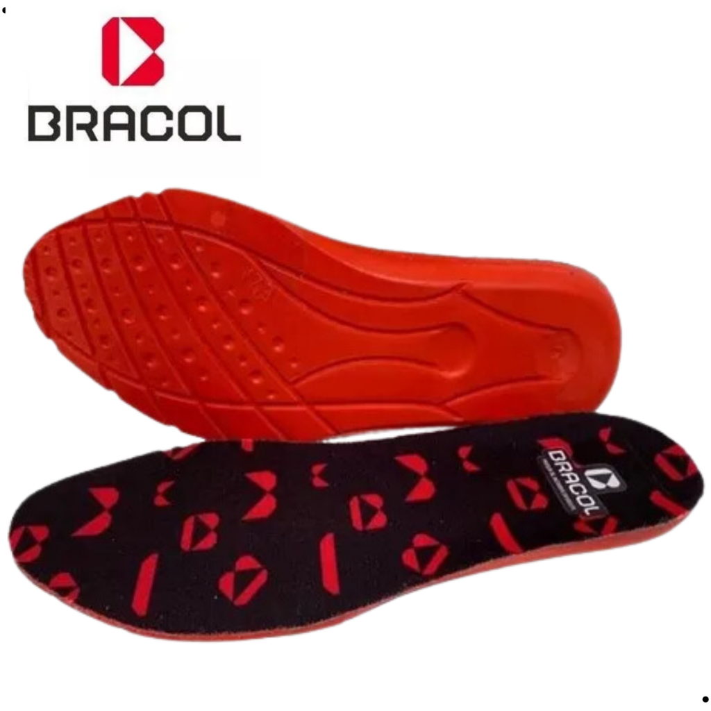 Palmilha PU Bracol Anatômica Silicone Confortavel Descanso Original Botina Bota Tenis Macia EPI