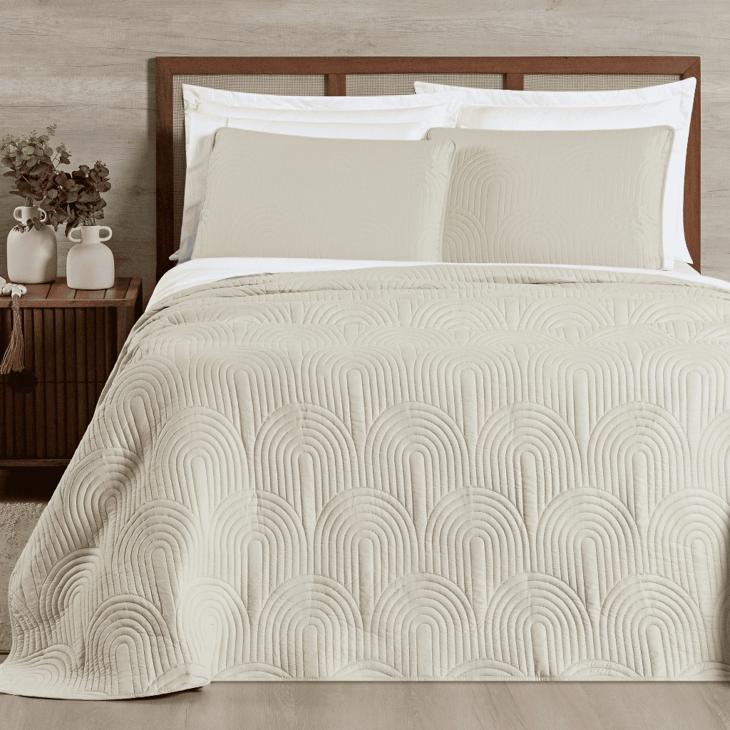 Kit Cobre Leito Casal/Queen/King 3 Peças Dupla Face Micropercal 200 Fios Matelado Ultrassônico Macio