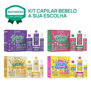 Kit Bebelo Tutti Fruti Uva Banana A escolha Cabelos lisos Ondulados Ressecados Força Bio Instinto em Oferta na Shopee