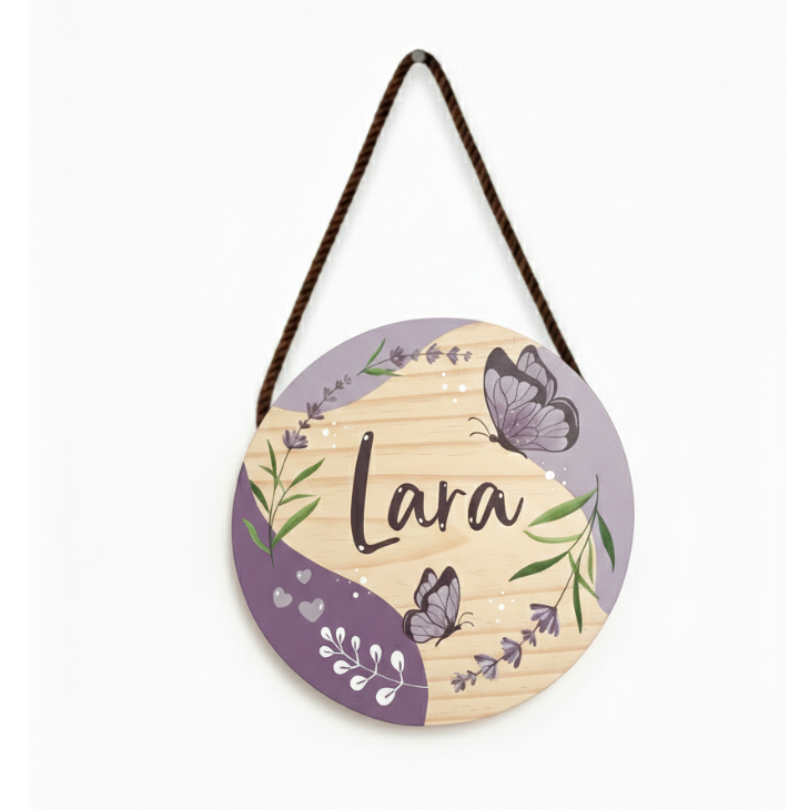 Porta Decorativo/Porta Maternidade Casa e Decoração Para Quarto Personalizado Com Nome MDF Casa e Decoração Nome