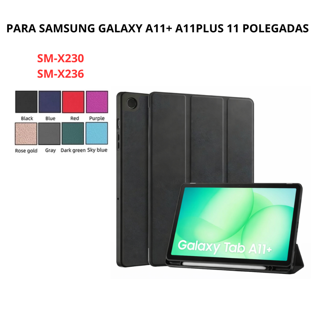 Capa Case Para Tablet Samsung Galaxy Tab  A11+ A11 Plus 11” Polegadas SM- X230/236
