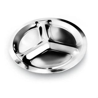 Petisqueira Em Inox Com 3 Divisórias Redonda em Oferta na Shopee