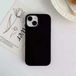 Capinha Silicone Aveludada iPhone Preto Para IP 7P XSMAX 11 12 13PRO e PROMAX