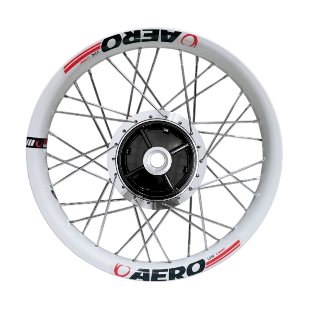 Roda Traseira Cubo Diamantado Preto Aero Branco Biz 100 110i 125