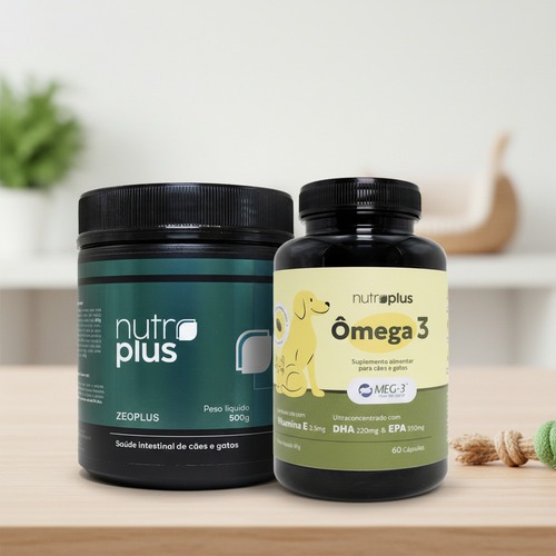 Kit Nutroplus: Suplemento Alimentar Ômega 3 60 Caps + Suplemento Natural Para Complementação 500