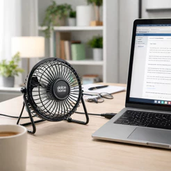 Mini Ventilador Usb Portátil - Ultra Silencioso de Mesa USB Compacto para Escritório