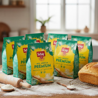 Kit com 7 Farinhas Mix Premium sem Glúten 500g cada - Schar em Oferta na Shopee