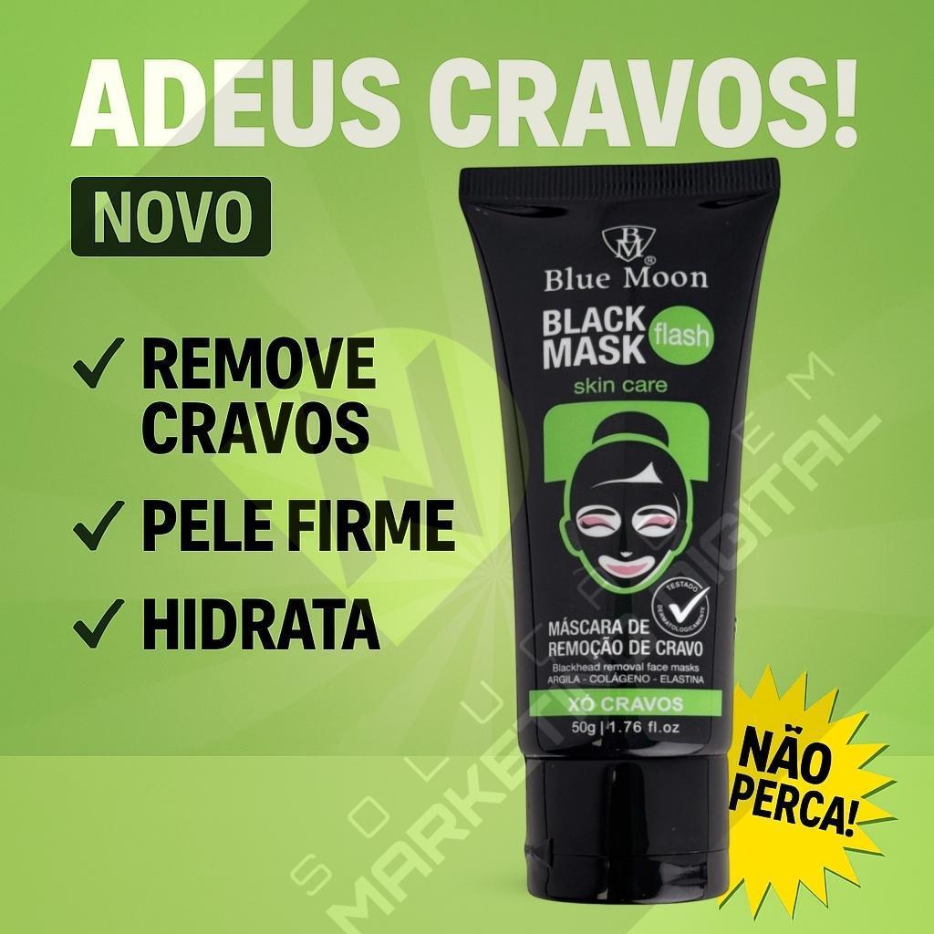 Máscara Black Mask Flash Blue Moon – Removedora de Cravos (Argila + Colágeno + Elastina)