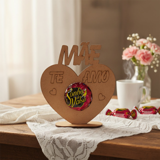 kit 20 lembrancinha porta bombom mãe MDF dia das Mães em Oferta na Shopee