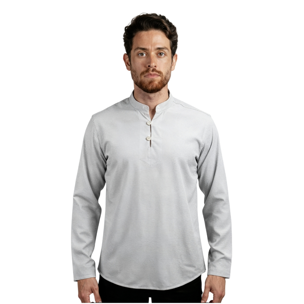 Bata Masculina Boho Chic Bata Masculina Branca Bata Masculina Gola Padre