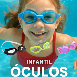 Óculos Infantil de Natação com Protetor de Ouvido e Nariz – Kit Completo Ajustável em Oferta na Shopee