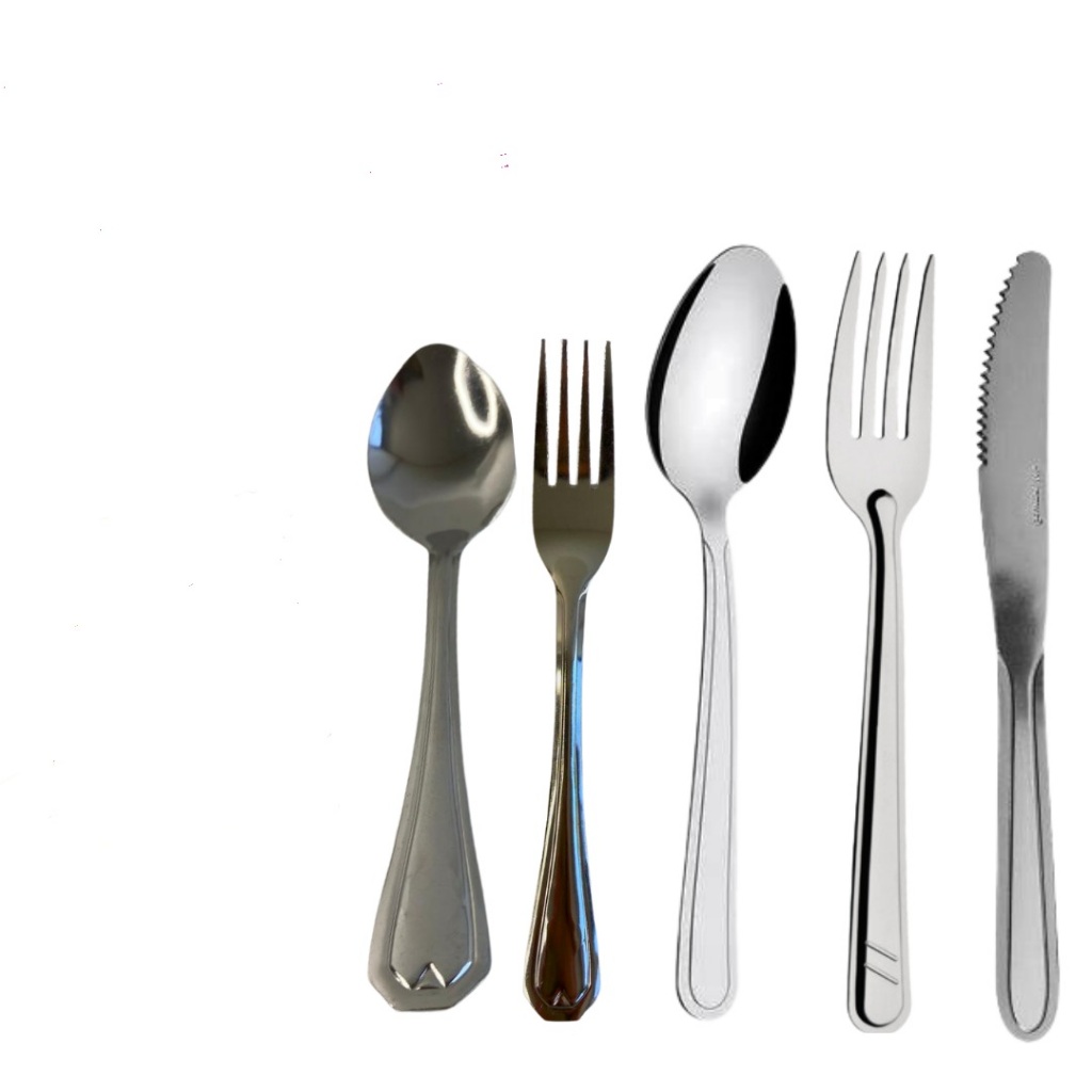 Kit Talher Inox Jg Garfo Faca Colher Refeição E Sobremesa Jantar Cozinha Restaurante 100, 200 ou 250