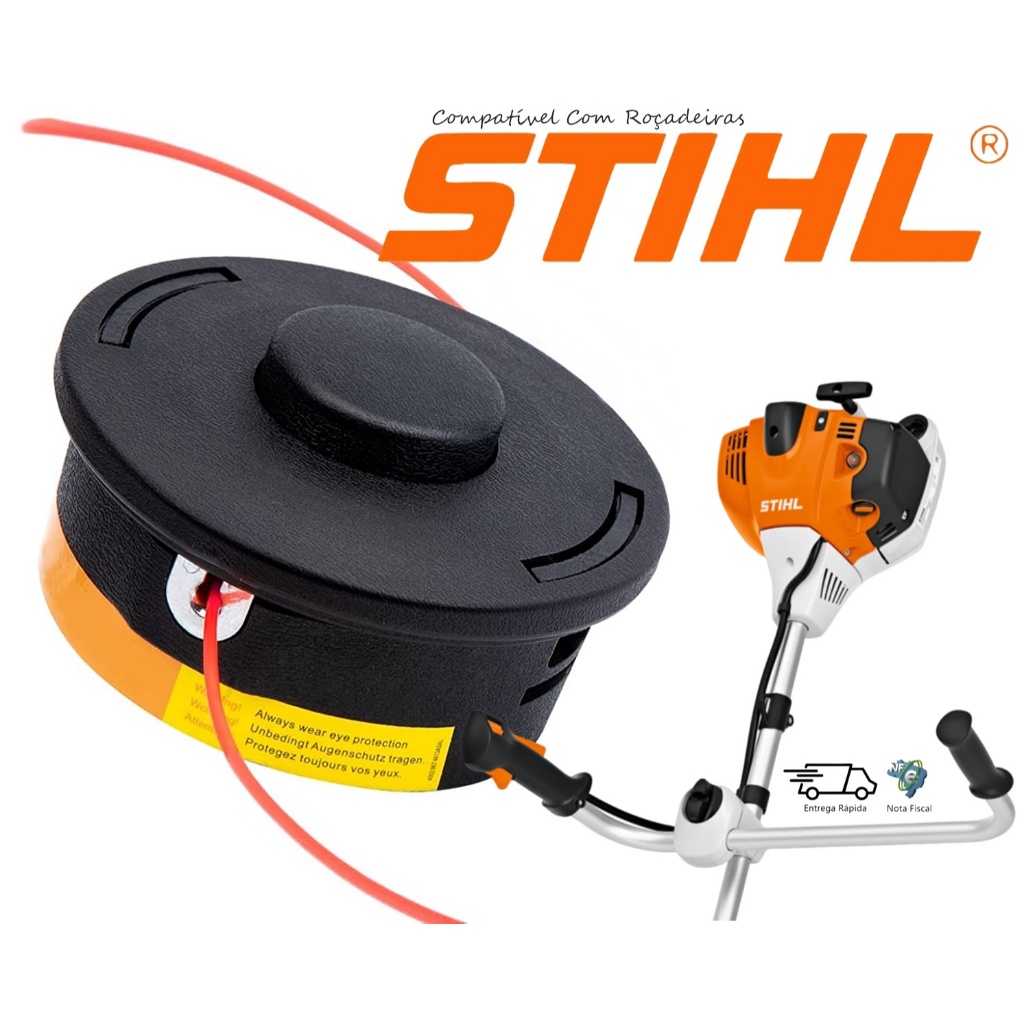 Carretel Fio Nylon Automático P/ Roçadeira Cabeçote Stihl Fs160 Fs220 Fs280 FS 290 Fs300 Fs380 Fs350