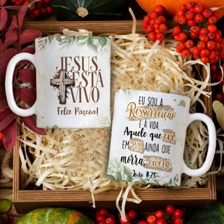 Caneca de Cerâmica Personalizada Tema Pascoa 2026 em Oferta na Shopee
