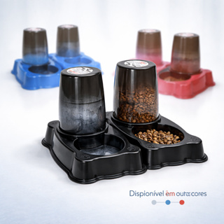 Dispenser Automático Comedouro Bebedouro Dupla Função 2 em 1 para Cães e Gatos 1L em Oferta na Shopee