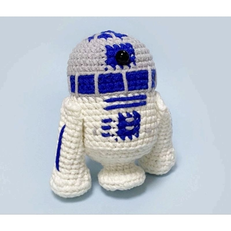 Chaveiro Robô R2D2 Star Wars Amigurumi Pelúcia Croche