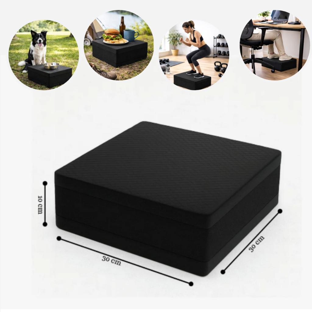 STEP 30CM X 30CM X 10CM DEGRAU EXERCICIOS FISIOTERAPIA TREINO ACADEMIA ESPORTE SUPORTE FITNESS CASA