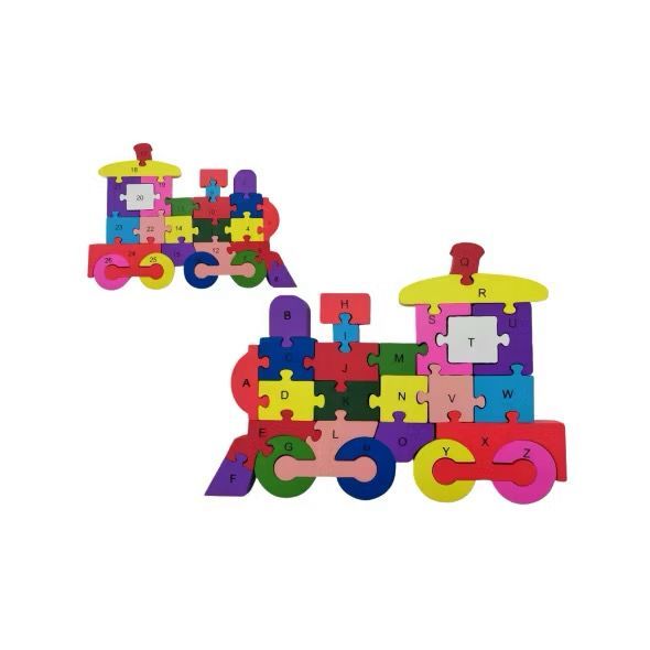 Quebra-Cabeça de MDF Montessori c/ 26 Pçs Veiculos de Transporte Animais  Brinquedo Madeira Infantil Educativo Didático
