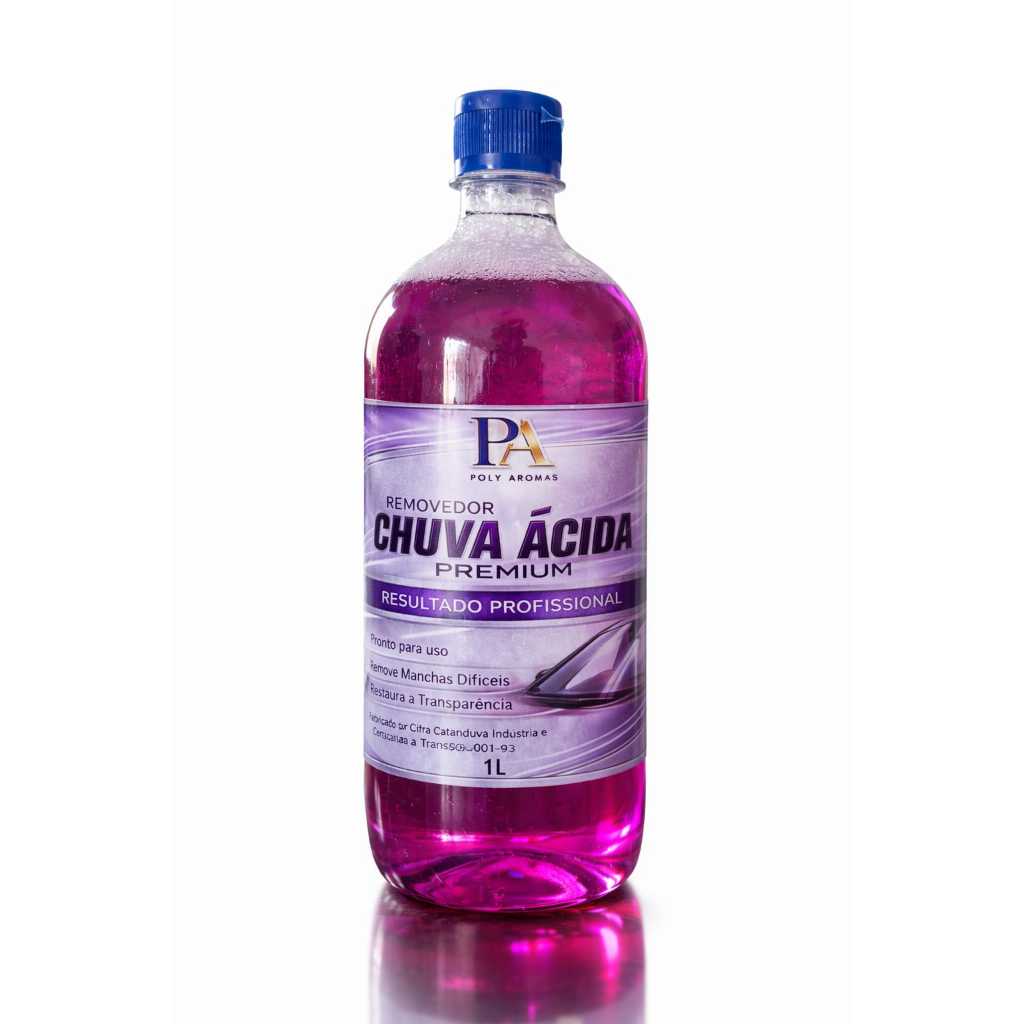 Limpador de Vidro Removedor de Chuva Ácida Premium Limpa Box Vidro Janelas 1L PolyAromas em Oferta na Shopee