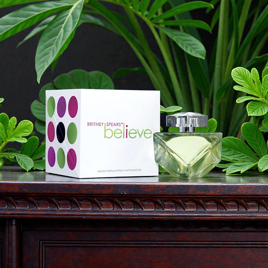 Perfume Believe Britney Spears Eau de Parfum 100ml – Feminino, Floral Frutado Verde e Delicado
