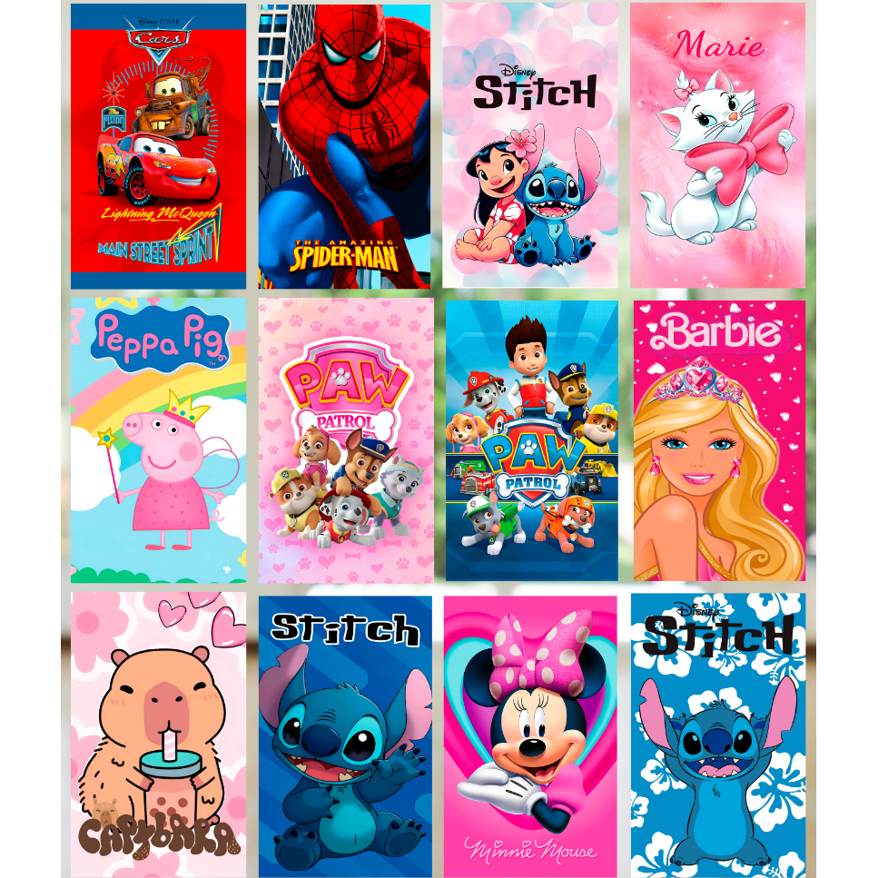 Toalha Lancheira de Rosto Mão Lavabo 30x50 Infantil Para Escola Estampada Personagens em Oferta na Shopee