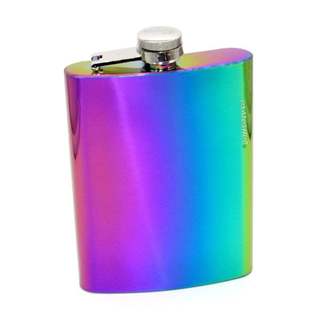 Cantil Porta Bebida De Bolso 240ml Rainbow Bolso Bar Whisky