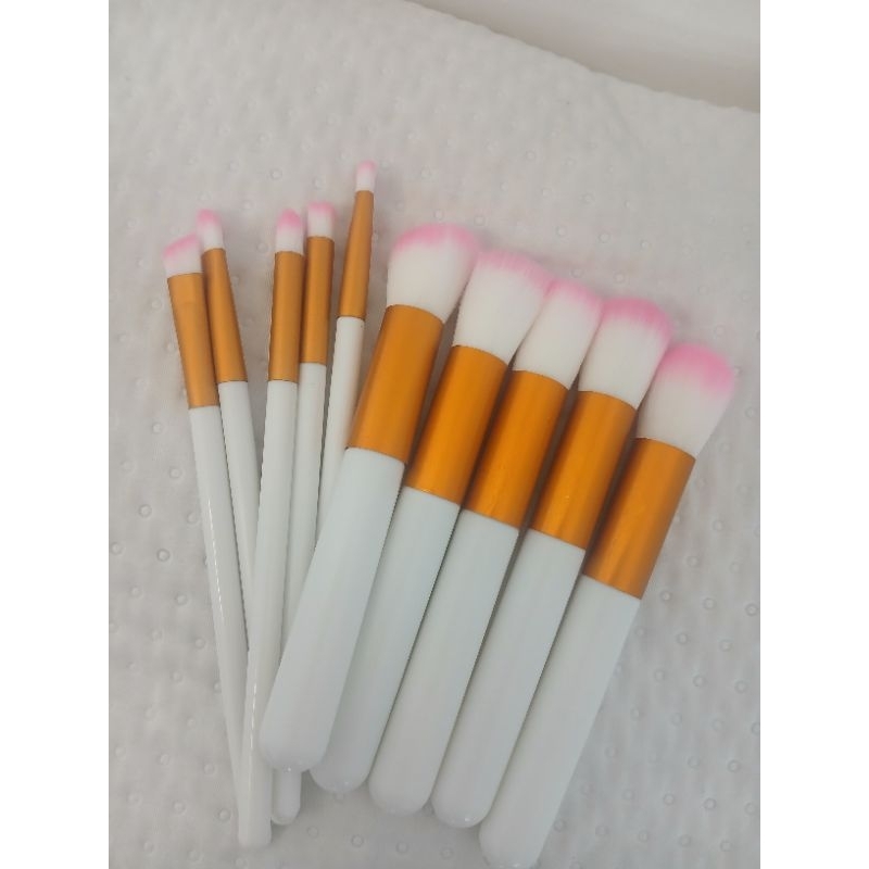 Kit 10 Pincéis Kabuki - Maquiagem/ Kit de pincéis/ Pincéis de maquiagem/ Pincéis/ Pincel