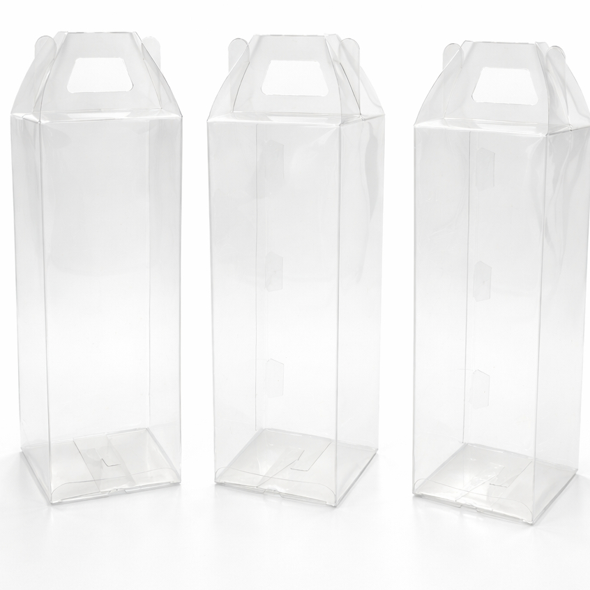 10 Caixas maleta acetato transparente (8x8x21cm) Lembrancinha aniversário, aromatizador,  sabonete. em Oferta na Shopee