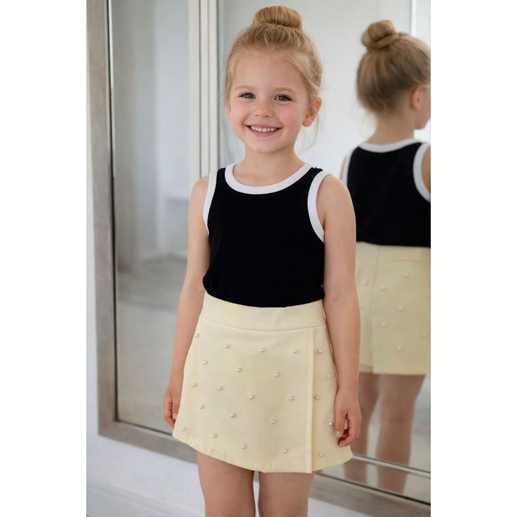 Roupa Infantil Conjunto Modinha Blogueirinha Blusa Com Short Saia Mini Diva