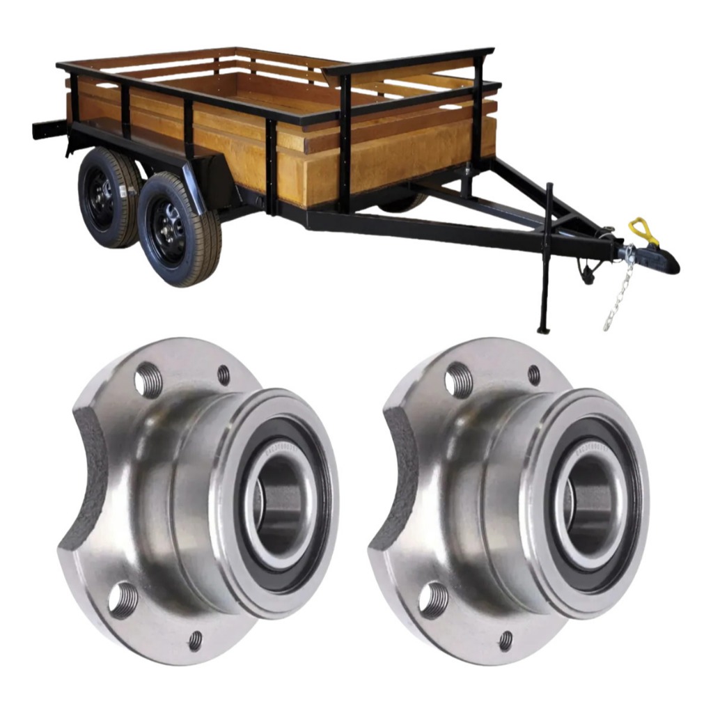Par Cubo De Roda Fiat 4x98 Carretinha Reboque Uno 94 A 2014