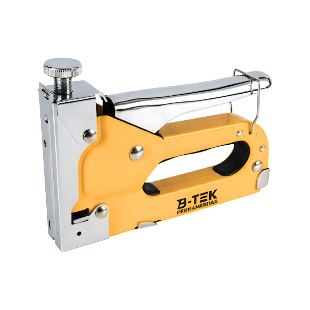 Grampeador Profissional 3 Em 1 Manual Tapeceiro Pinador B-TEK + Grampos