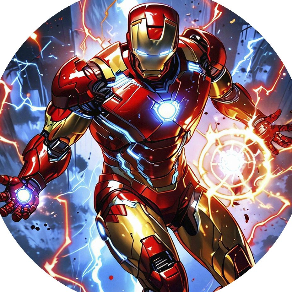 Painel Redondo Veste Facil Personalizado /Homem de Ferro 02– Festa /Eventos/ Haste Flexível ou Elástico