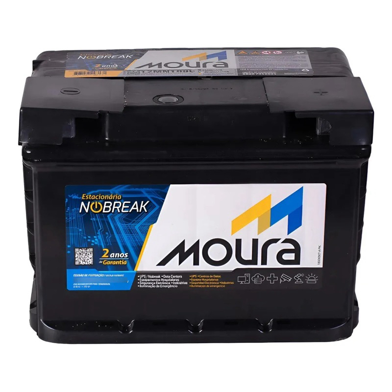 Nobreak Estacionária Moura 12V 60AH 12MN1000 - 2 Anos de Garantia