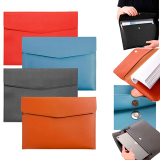 Pasta envelope de couro para folha A4