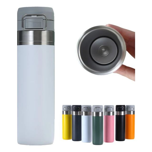 Garrafa Térmica Quick Flip Agua Saffron 800ml - Isolamento a Vácuo, Anti-Vazamento, Alça Ergonômica em Oferta na Shopee