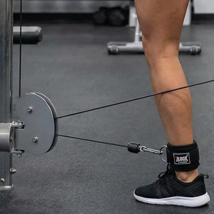 Tornozeleira Alça Para Cross Over Glúteo Polia Baixa Academia Caneleira Reforçada Profissional