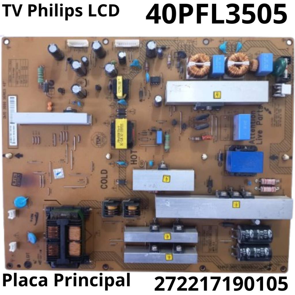 2954 Placa Fonte para tv Philips LCD Modelo: 40PFL3605