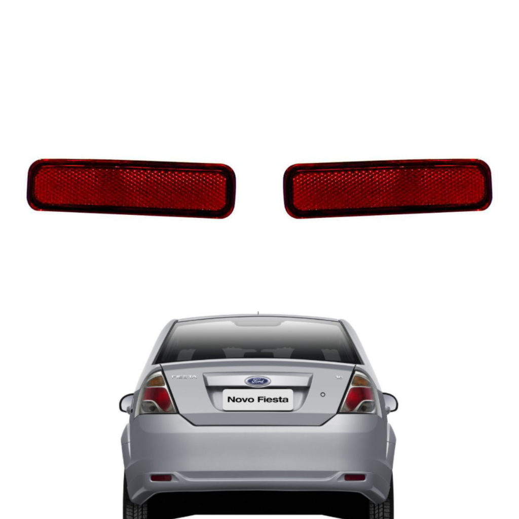 Refletor Olho De Gato P/ Fiesta Sedan de 2010 A 2014
