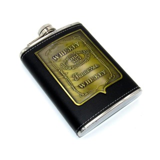 Cantil de Bolso Inox Whisky Vodka Revestido Estampa Osato Kn