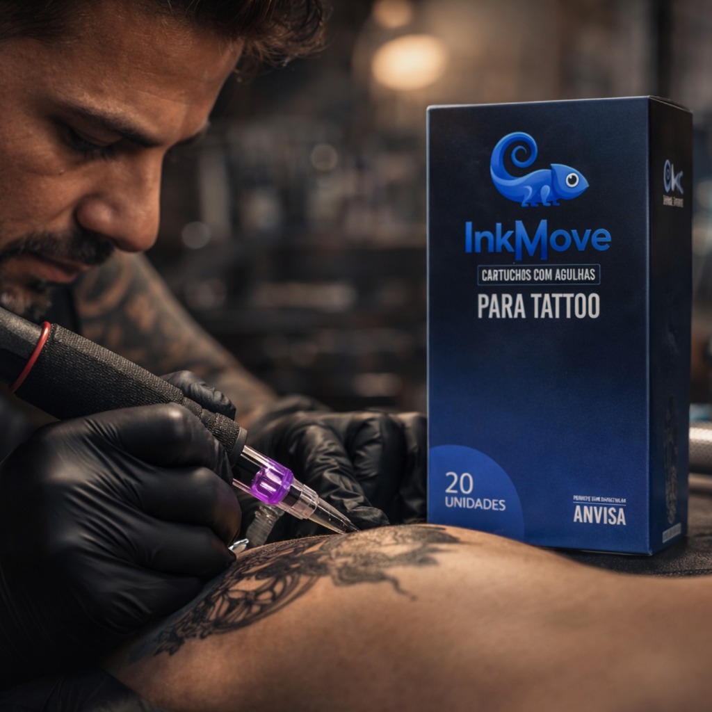 Cartucho Ink Move 10 Unid RL RS RM Agulhas Premium Tatuagem precisa segura traço preciso kit