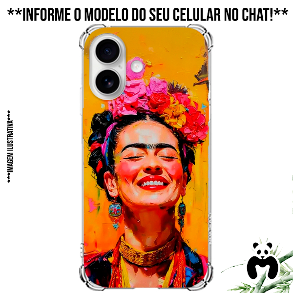 Capa Case Personalizada Celular Frida Kahlo Mexico Autorretratos Simbolo Feminista
