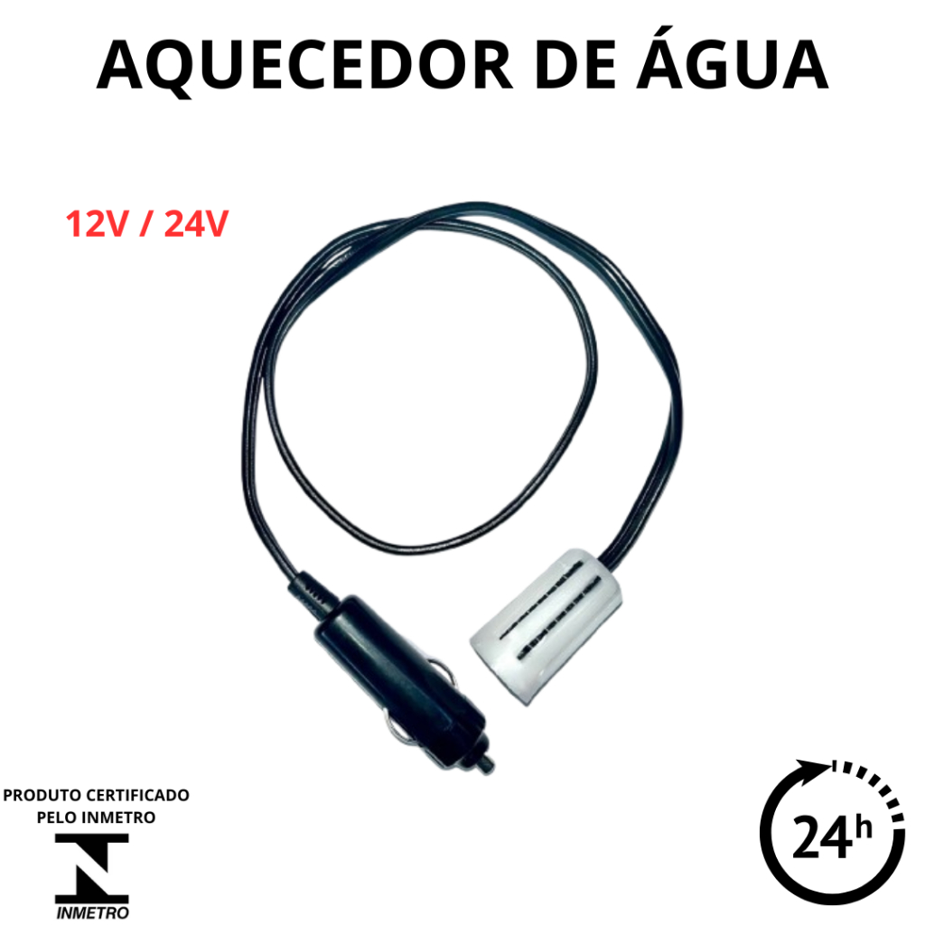Aquecedor de Água Veicular 12V/24V 120W Rabo Quente Portátil Ferve 1L em 15 Min Ebulidor para Carro Caminhão Viagem Uber