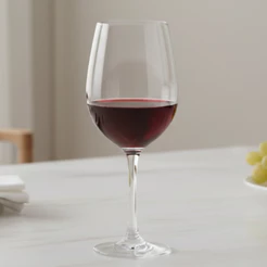 Jogo Taça Vidro One Vinho Cristalino Jantar Cozinha Restaurante 6 Peças 490ml Ruvolo