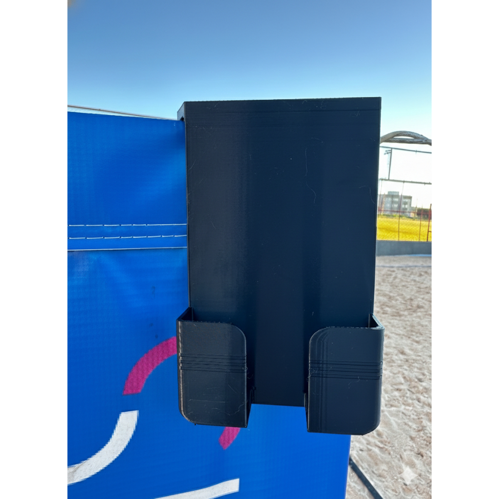 Suporte Duplo de Celular Para Rede - Tênis / Beach Tennis / Vôlei de Praia/ Padel