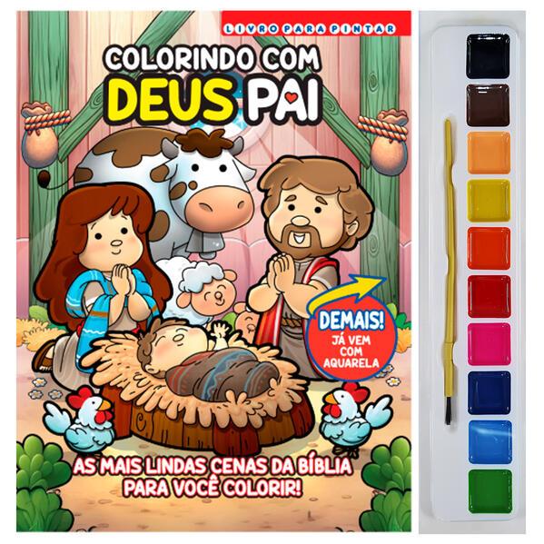 Colorindo com Deus Pai Livro para Pintar