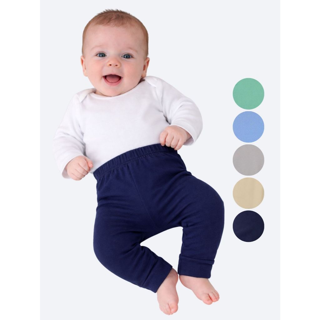 Kit 03 Mijão Vira Pé liso Bebê Menino Menina 100% Algodão RN ao G Macio Confortável em Oferta na Shopee