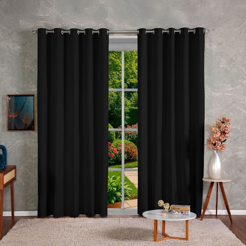Cortina Blackout 100% Em Tecido + PVC 5,00m x 2,70m Corta Luz Total Sala Quarto Blacaute