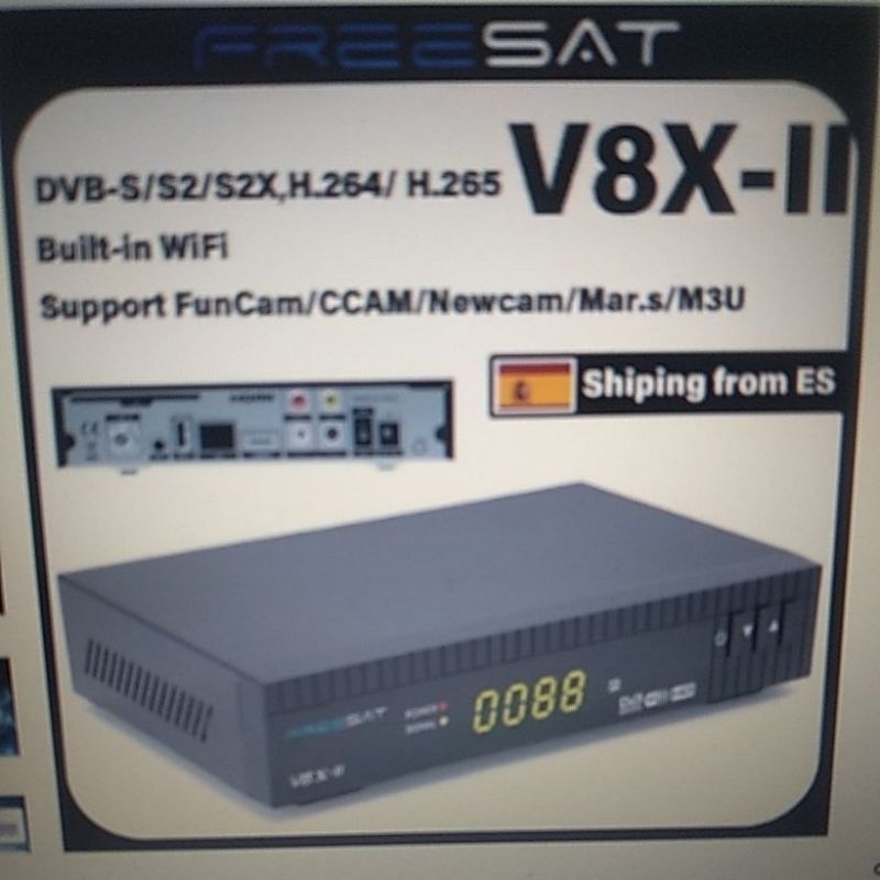 freesat v8 x-ll receptor de tv via satélite