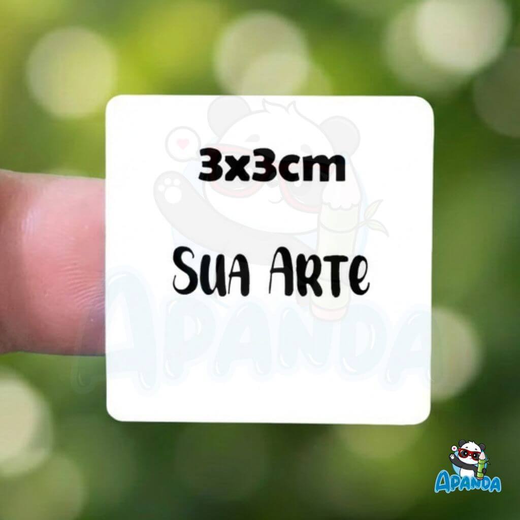 Adesivos Personalizados 3x3 cm Quadrado - Com Sua Logo ou Arte em Oferta na Shopee