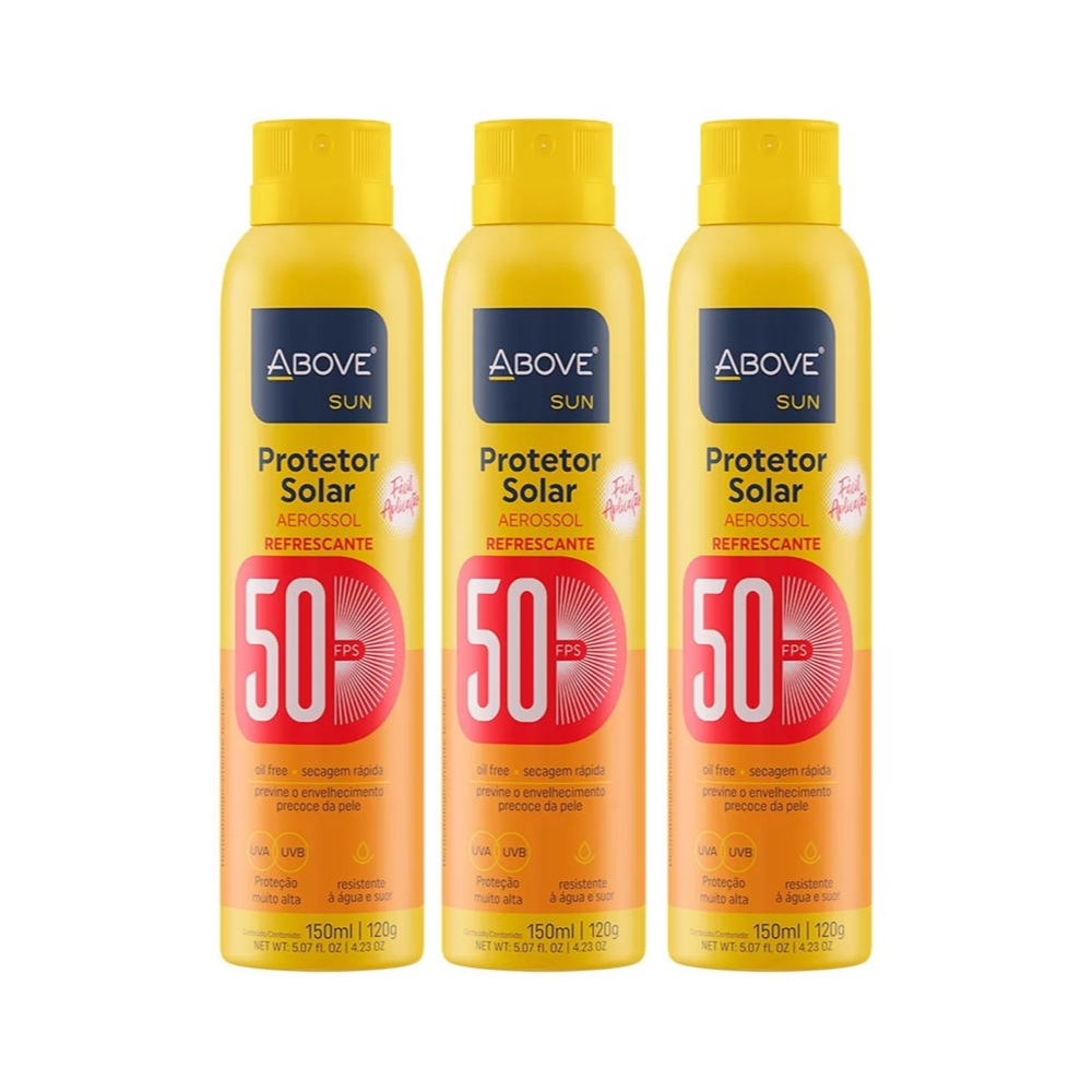 Protetor Solar Above FPS50 150ml Aerossol Spray Fórmula sem Óleo